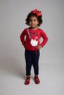 Conjunto infantil feminino de molecotton My fox