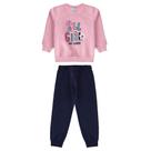 Conjunto Infantil Feminino Inverno Rosa Blusão e Calça Inverno Girls - Malwee
