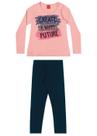Conjunto Infantil Feminino Inverno Rosa Future Frio Volta as aulas Blogueirinha - Elian