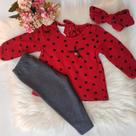 Conjunto infantil feminino Lady Big meia estação 3 pçs Conjunto infantil feminino Lady Big meia estação 3 pçs