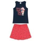 Conjunto infantil feminino malwee azul marinho 16