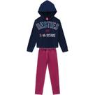 Conjunto Infantil Feminino Manga Longa 207416 Cor Pink Kyly
