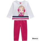 Conjunto Infantil Feminino Manga Longa P207347 Kyly
