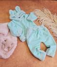Conjunto Infantil Feminino Moletom Pelúciado Floquinho bem Quentinho