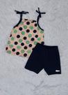 Conjunto infantil feminino regata com short ciclista
