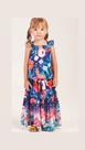 Conjunto Infantil Feminino Saia Longa e Blusa Floral