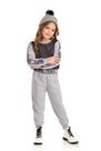 Conjunto infantil feminino telinha moletom bicho bagunça