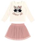 Conjunto Infantil Feminino Trick Nick Bege