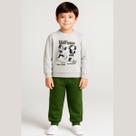 Conjunto Infantil Flanelado Blusa + Calça com Punho Rei Rex