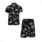 Conjunto Infantil Floral Social Coqueiro Havaiana