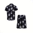 Conjunto Infantil Havaiana Elegante Tropical de Viscose