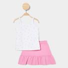 Conjunto Infantil Hering Camiseta + Short Casual Menina Conjunto Infantil Hering Camiseta + Short Casual Menina