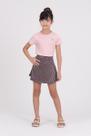 Conjunto Infantil Holographic Heart Rosa Claro