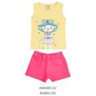 Conjunto Infantil Hrradinhos de Bebê Menina Regata e Short