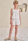 Conjunto Infantil Infanti Bata Branca e Shorts Conjunto Infantil Infanti Bata Branca e Shorts
