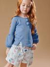 Conjunto Infantil Inverno Blusa Tricô e Short Saia 2 peças - Kiki Xodó