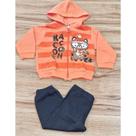 Conjunto Infantil Inverno Estampado Laranja M/G