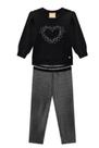 Conjunto infantil inverno milon 1/3 c/ bord. paete