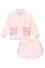 Conjunto Infantil Jaqueta e Shorts em Nylon Corta Vento Detalhes em Tela Fashion - Infanti Conjunto Infantil Jaqueta e Shorts em Nylon Corta Vento Detalhes em Tela Fashion - Infanti