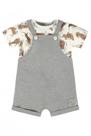 Conjunto Infantil Jardineira + camiseta - Dogs