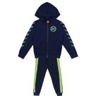 Conjunto Infantil Juvenil Kyly Jaqueta Masculina Estampada Com Calça Em Moletom Peluciado
