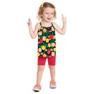 Conjunto Infantil Kyly Menina Verão Blusa e Ciclista Confortável Moderno Sofisticado 1000201