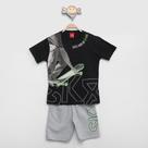 Conjunto Infantil Kyly SK8 Camiseta + Bermuda Menino Conjunto Infantil Kyly SK8 Camiseta + Bermuda Menino