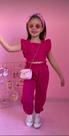 Conjunto infantil linho de luxo