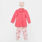 Conjunto Infantil Longo Brandili Casaco Moletom e Legging Cute Menina