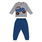 Conjunto Infantil Longo Kyly Moletom Manga Longa e Calça Monster Truck Menino