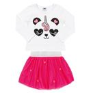 Conjunto Infantil Love Camiseta Longa Saia Tule Marlan Conjunto Infantil Love Camiseta Longa Saia Tule Marlan