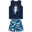 Conjunto Infantil Manga Curta Menino Bee Loop Ref. 13951