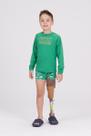Conjunto Infantil Manga Longa UV 50+ Ocean Verde