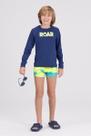 Conjunto Infantil Manga Longa UV 50+ Roar Marinho