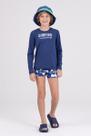 Conjunto Infantil Manga Longa UV 50+ Surfing Marinho
