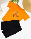 conjunto infantil masculino amarelo com short preto