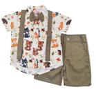 Conjunto Infantil Masculino Bosque/Floresta Encantado