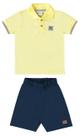 Conjunto infantil masculino camisa polo com bermuda em sarja 3312