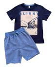 Conjunto Infantil Masculino Camiseta + Bermuda Glinny