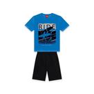 Conjunto Infantil Masculino Camiseta + Bermuda Kyly