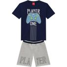 Conjunto Infantil Masculino Camiseta + Bermuda Kyly