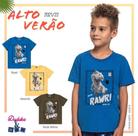 Conjunto infantil masculino, camiseta e short moleton