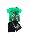 Conjunto Infantil Masculino Camiseta Mais Bermuda de Algodão