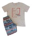 Conjunto Infantil Masculino Camiseta MC + Bermuda Brandili Club