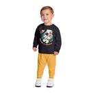 Conjunto Infantil Masculino Casaco e Calça Moletom Pelúciado Kyly