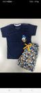 Conjunto Infantil Masculino de Algodão Cor Azul com Estampa Pato Donald