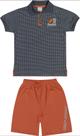 Conjunto infantil masculino de malha pocket/moletinho Conjunto infantil masculino de malha pocket/moletinho