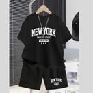 Conjunto Infantil Masculino Estampa New York Empire State 378 Moda Kids Juvenil Escola Família