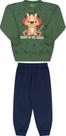 Conjunto infantil masculino fechado estampado bicho bagunca Conjunto infantil masculino fechado estampado bicho bagunca