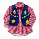 Conjunto Infantil Masculino Festa Junina Colete Camisa Xadrez Fantasia Caipira Menino Conjunto Infantil Masculino Festa Junina Colete Camisa Xadrez Fantasia Caipira Menino